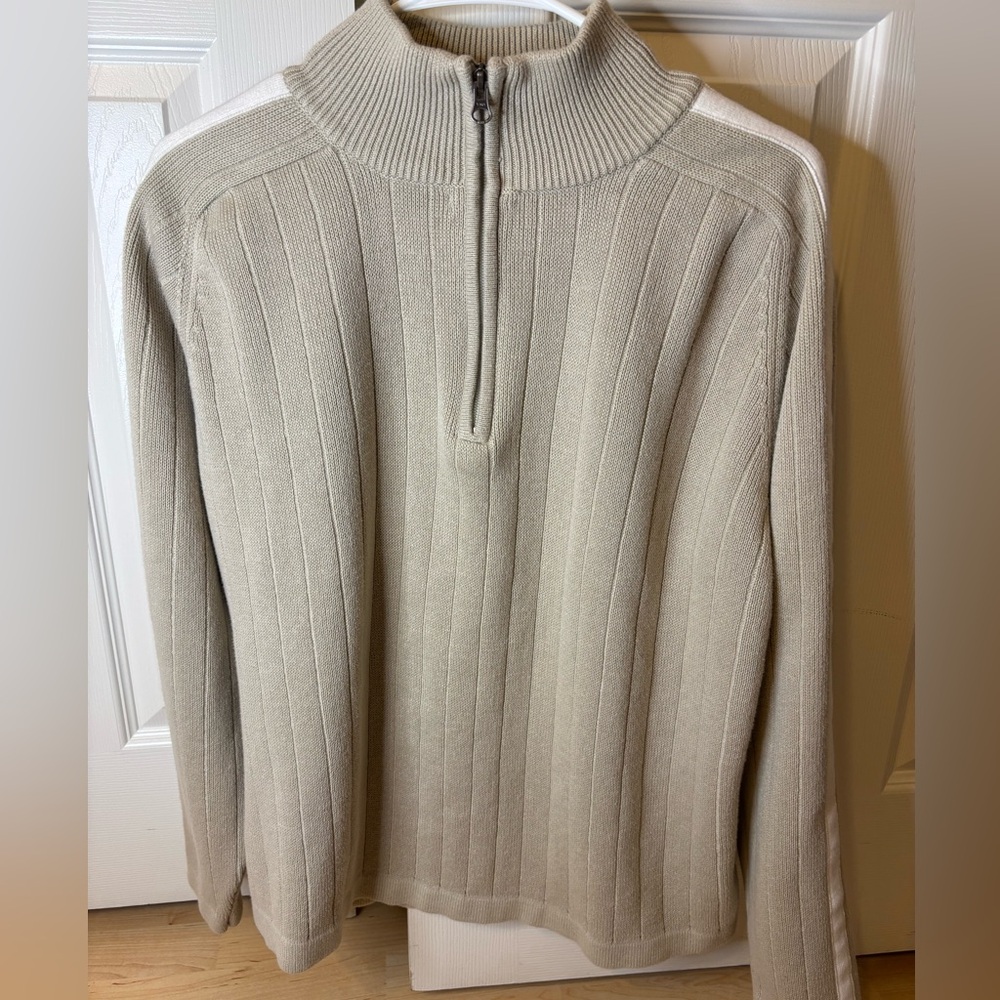 Route 66 Cream Ribbed Sweater
